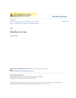 Mother-in-Law - Iowa Research Online
