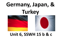 Germany Unifies and Japan Conquers