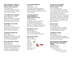 Palm of My Heart : Poetry by African