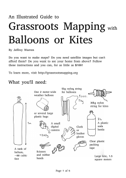 Grassroots Mapping with Balloons or Kites