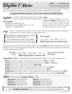 Intro to Meter and practice