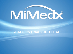 2014 opps final rule update