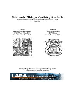 Guide to the Michigan Gas Safety Code