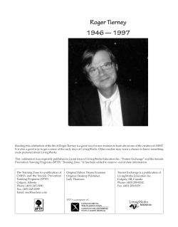 Roger Tierney 1946 &mdash; 1997