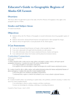Alaska Geographic Regions GE Lesson