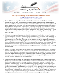 the Declaration of Independence