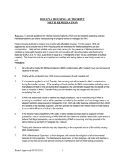 HELENA HOUSING AUTHORITY METH REMEDIATION