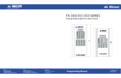 LT-1040 FX-350 Programming Manual