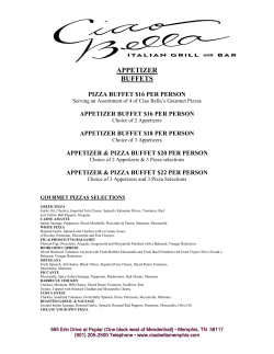 appetizer buffets - Ciao Bella Memphis