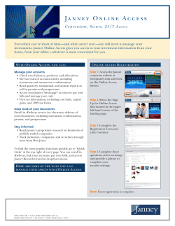 Janney Online Access