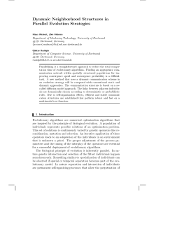 Dynamic Neighborhood Structures in Parallel Evolution Strategies