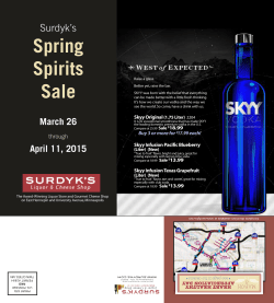 Spring Spirits Sale