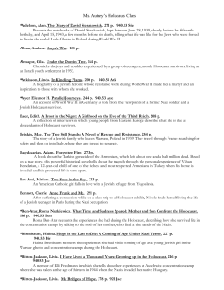 Holocaust Literature
