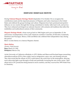 HISPANIC HERITAGE MONTH