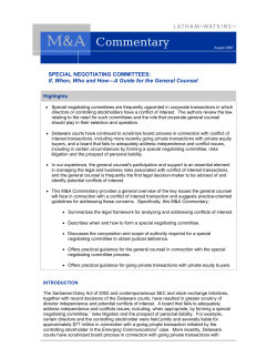 SPECIAL NEGOTIATING COMMITTEES