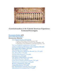 A Study of Contested Sovereignty (Summer 2015)