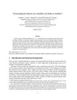 Forecasting by factors, by variables, by both, or neither?