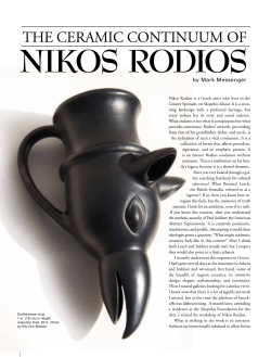 nikos rodios - The Skopelos Foundation for the Arts