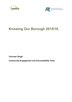 Knowing Our Borough 2015/16