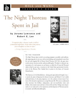 The Night Thoreau Spent in Jail
