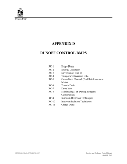 Erosion and Sediment Control Manual