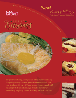 Bakery Fillings - RainSweet, Inc.