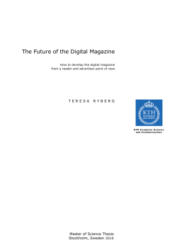 The future of the digital magazine