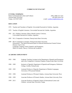 Curriculum Vitae - ASU People Search