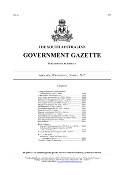 doc - SA Government Gazette