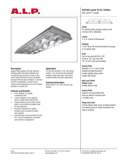 ELPLHA Louver for EL Troffers 2x2, 2x4 2&rdquo; Louver
