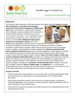 Sensible Sugar in Schools Act.pub