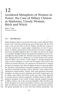 Gendered Metaphors of Women in Power: the Case of