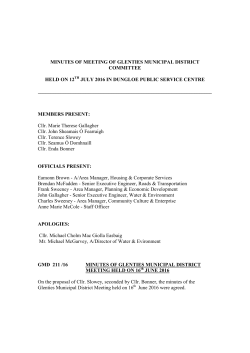 Minutes of Meeting of MD July 12th 2016