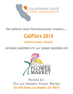 CaliFlora 2016 - California State Floral Association