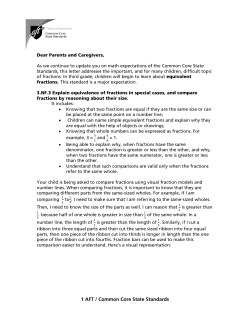 Equivalent Fractions