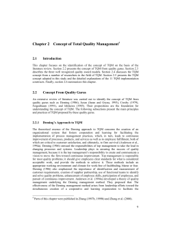 Chapter 2 Concept of Total Quality Management4