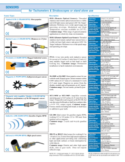 sensors - A-Systemtechnik