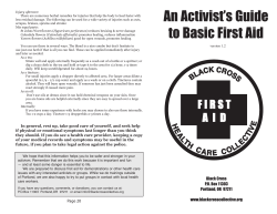 An Activist`s Guide to Basic First Aid