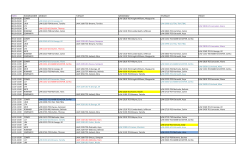 TIMES ROOMNUMBER MONDAY TUESDAY