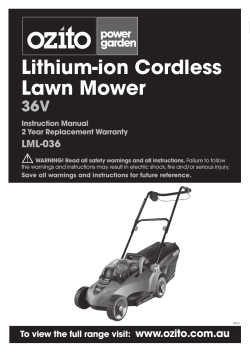 Lithium-ion Cordless Lawn Mower