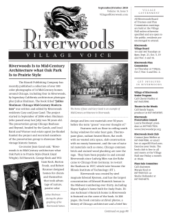 September/October - Village of Riverwoods