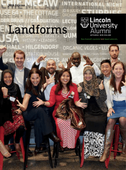 Landforms - Lincoln University