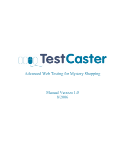 TestCaster Manual PDF