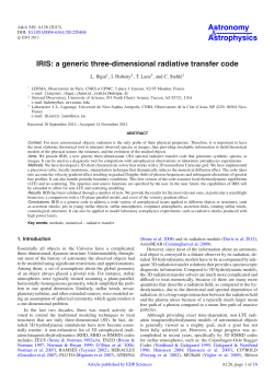 IRIS: a generic three-dimensional radiative transfer code
