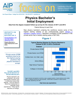 Physics Bachelor`s - American Institute of Physics