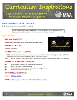 Cut the Cube - Mathematical Association of America