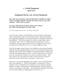 read eulogy - The HART Companies