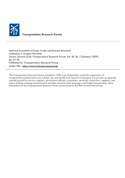 Railroad Economies of Scale, Scope, and Density