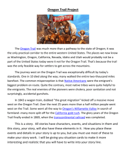Oregon Trail Project