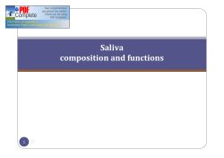Saliva composition and functions